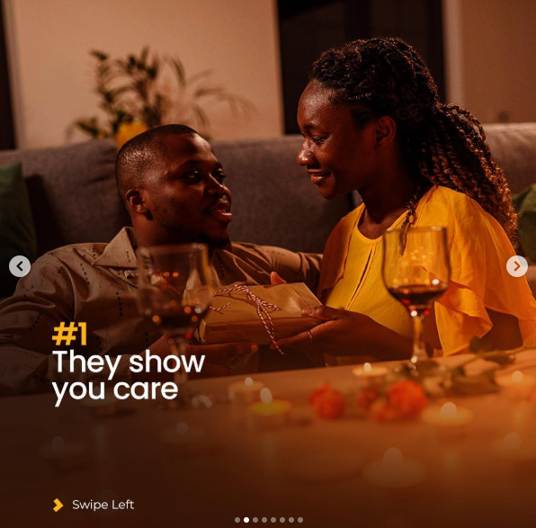 They show you care.